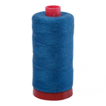 Aurifil embroidery thread spool in Deep Teal (8735) - 12/2 325m