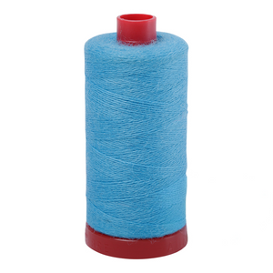 Aurifil embroidery thread spool in Turquoise (8810) - 12/2 325m