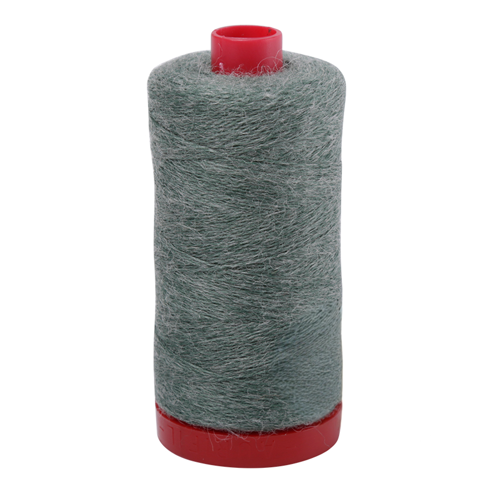Aurifil embroidery thread spool in Sea Green Melange (8886) - 12/2 325m
