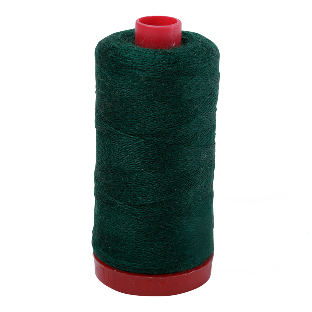 Aurifil embroidery thread spool in Forest Green (8891) - 12/2 325m