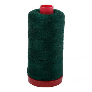Aurifil embroidery thread spool in Forest Green (8891) - 12/2 325m