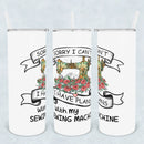 Lake & Laser Quilting Tumbler - 20oz Insulated Drink Bottle with Inspirational Designs