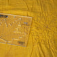 Leaf sample on gold fabric