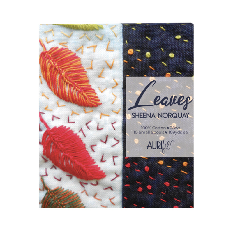 Aurifil Sheena Norquay Leaves 28wt 10 Spools