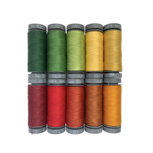 Aurifil Sheena Norquay Leaves 28wt 10 Spools