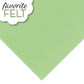 OESD Favourite Felt 8 x 12 inch polyester felt sheet in light-green for machine embroidery