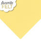 OESD Favourite Felt 8 x 12 inch polyester felt sheet in Light-Yellow for machine embroidery