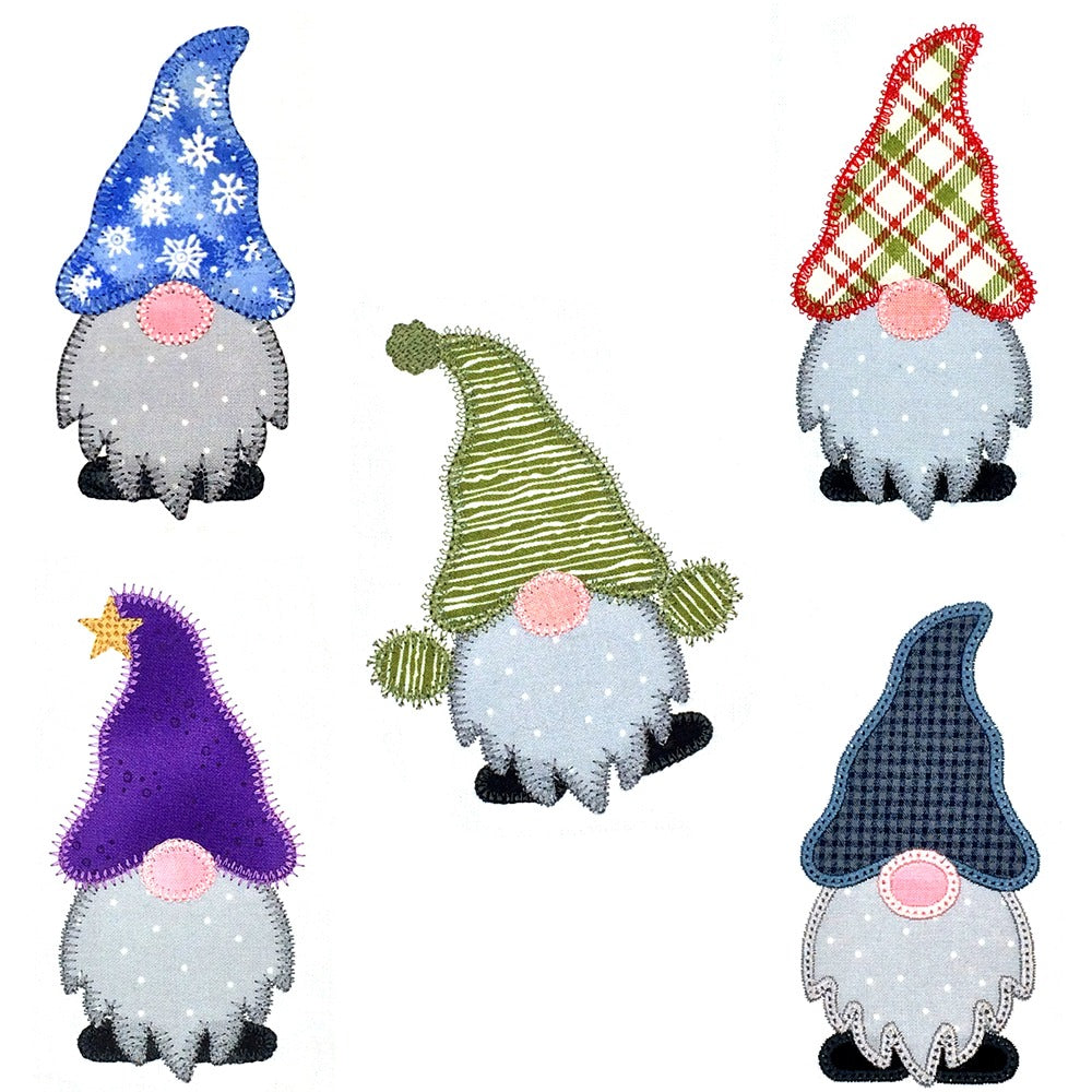 Little Gnomes set -Digital Download - craft pattern by V-Stitch Designs - in use