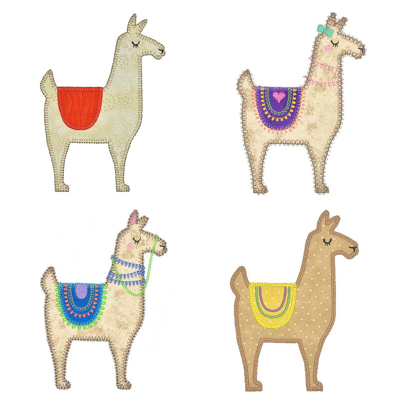 V-Stitch Designs llamas set -Digital Download
