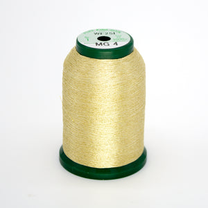 Kingstar Threads metallic embroidery thread spool in Champagne (MG4) - 40wt 1000m