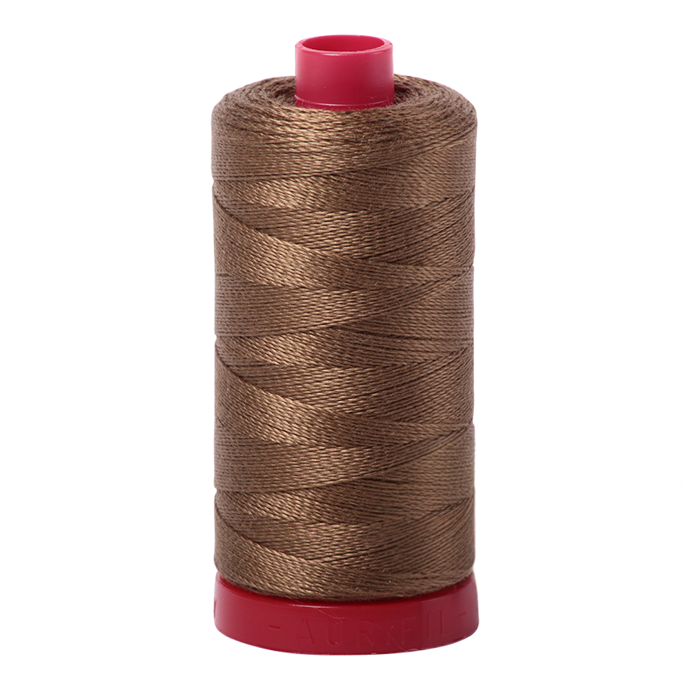 Sandstone Thread Aurifil 12wt Cotton Thread 325m Dark Sandstone 1318 | Quilt Direct