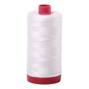 Aurifil Thread 12wt 325m Natural White 2021