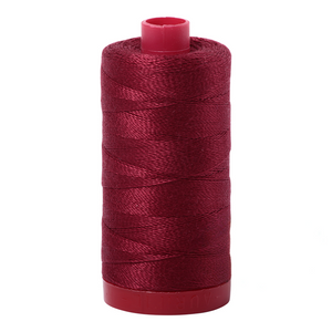 Aurifil Thread 12wt 325m Dark Carmine Red 2460