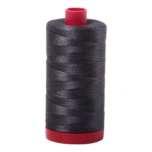 Aurifil Thread 12wt 325m Dark Pewter 2630