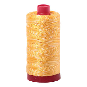 Aurifil Thread 12wt 325m Variegated Golden Glow 3920