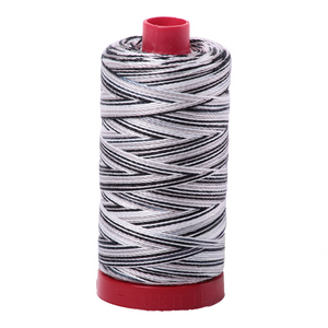 Aurifil Thread 12wt 325m Variegated Licorice Twist 4652