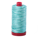 Aurifil Thread 12wt 325m Variegated Turquoise Foam 4654