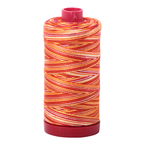 Aurifil Thread 12wt 325m Variegated Tramonto a Zoagli 4657