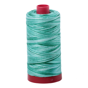 Aurifil Thread 12wt 325m Variegated Creme de Menthe 4662