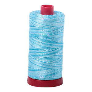 Aurifil Thread 12wt 325m Variegated Baby Blue Eyes 4663