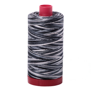 Aurifil Thread 12wt 325m Varigated Graphite 4665