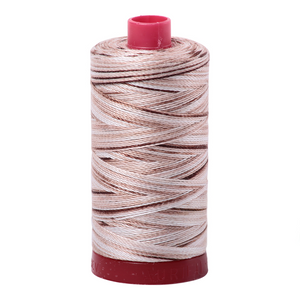 Aurifil Thread 12wt 325m Varigated Biscotti 4666