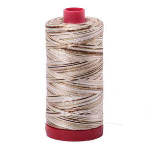 Aurifil Thread 12wt 325m Variegated Nutty Nougat 4667