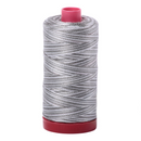 Aurifil Thread 12wt 325m Variegated Silver Fox 4670