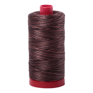 Aurifil Thread 12wt 325m Variegated Mocha Mousse 4671
