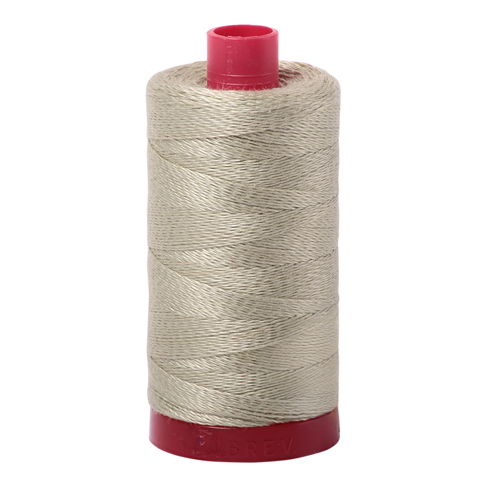 Aurifil Thread 12wt 325m Light Military Green 5020 | Quilt Direct