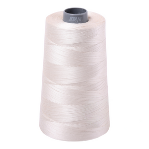 Aurifil Thread 28wt 3300m Silver White 2309