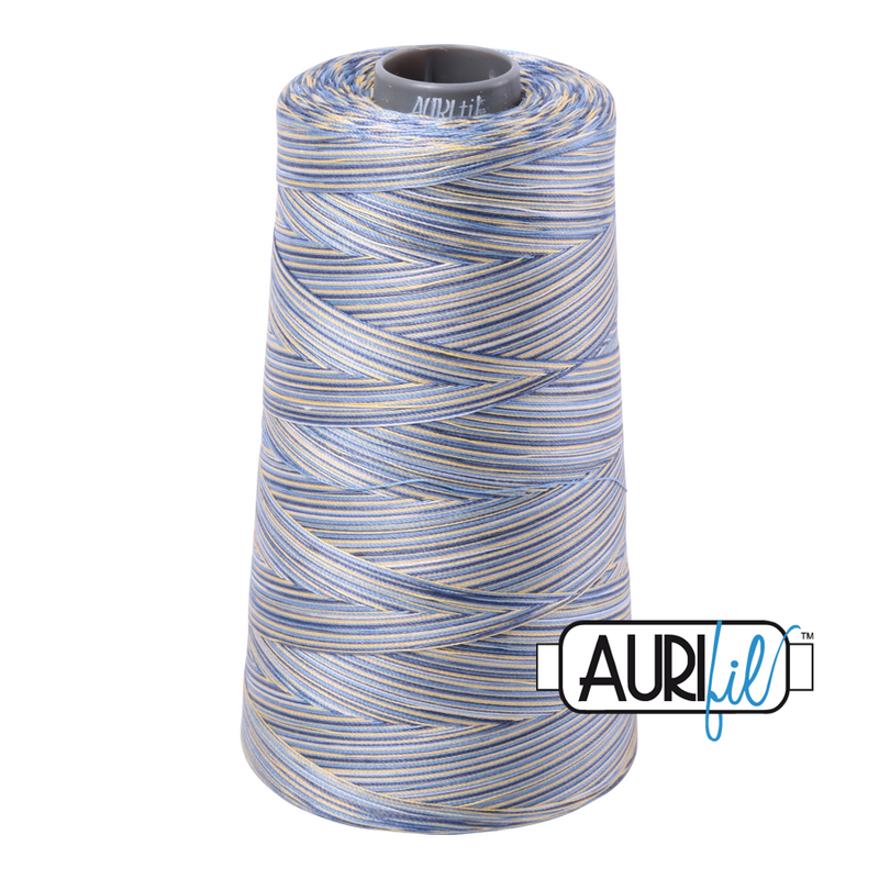 Aurifil Thread 28/2 3300m Varigated Lemon Blueberry 4649