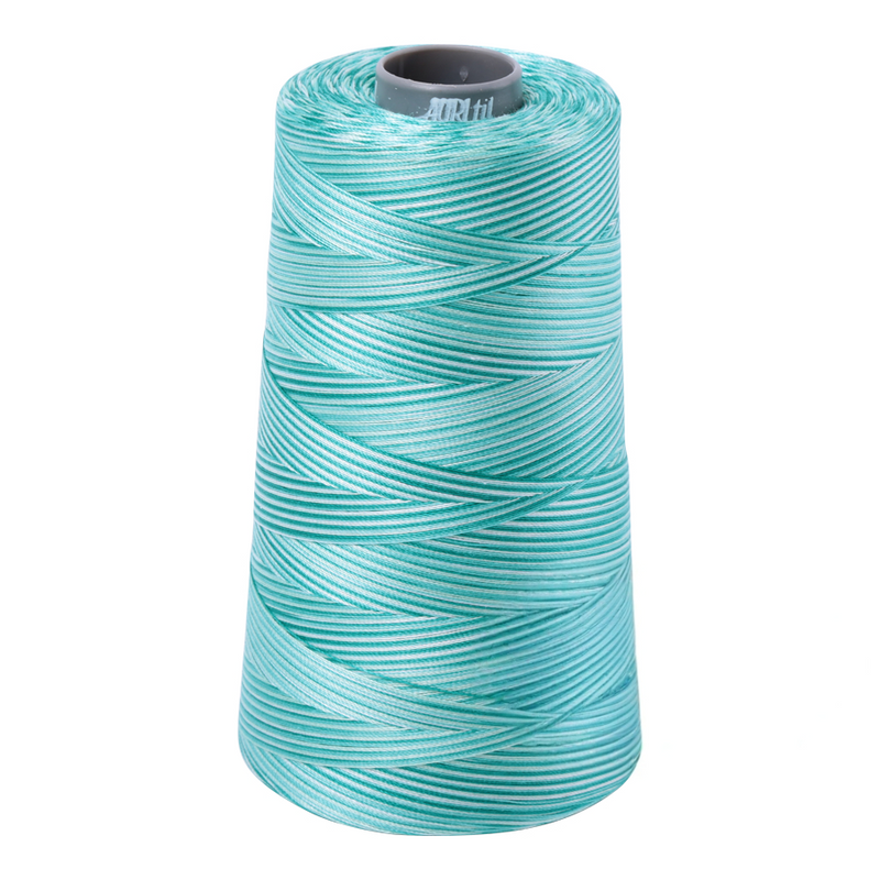 Aurifil Thread 28wt 3300m Variegated Turquoise Foam 4654