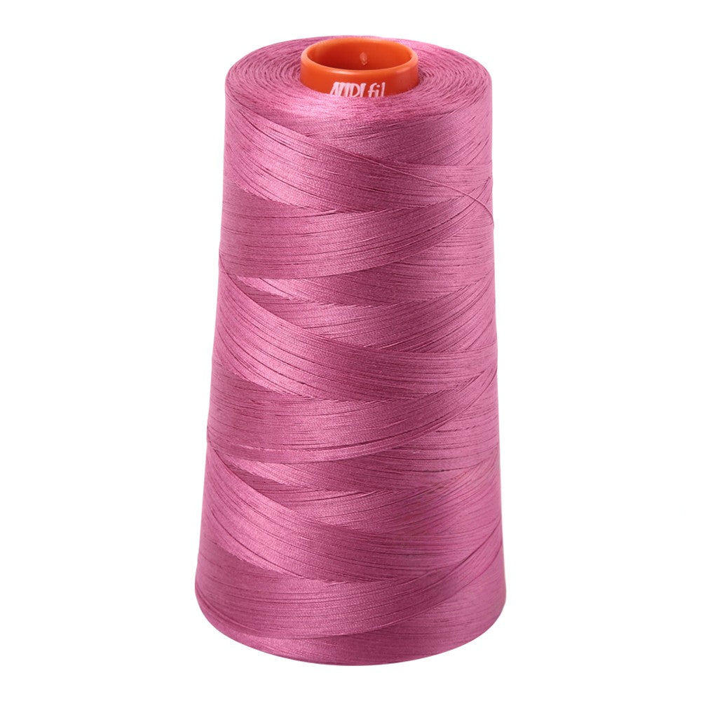 Aurifil embroidery thread spool in Dusty Rose (2452) - 50wt 5900m