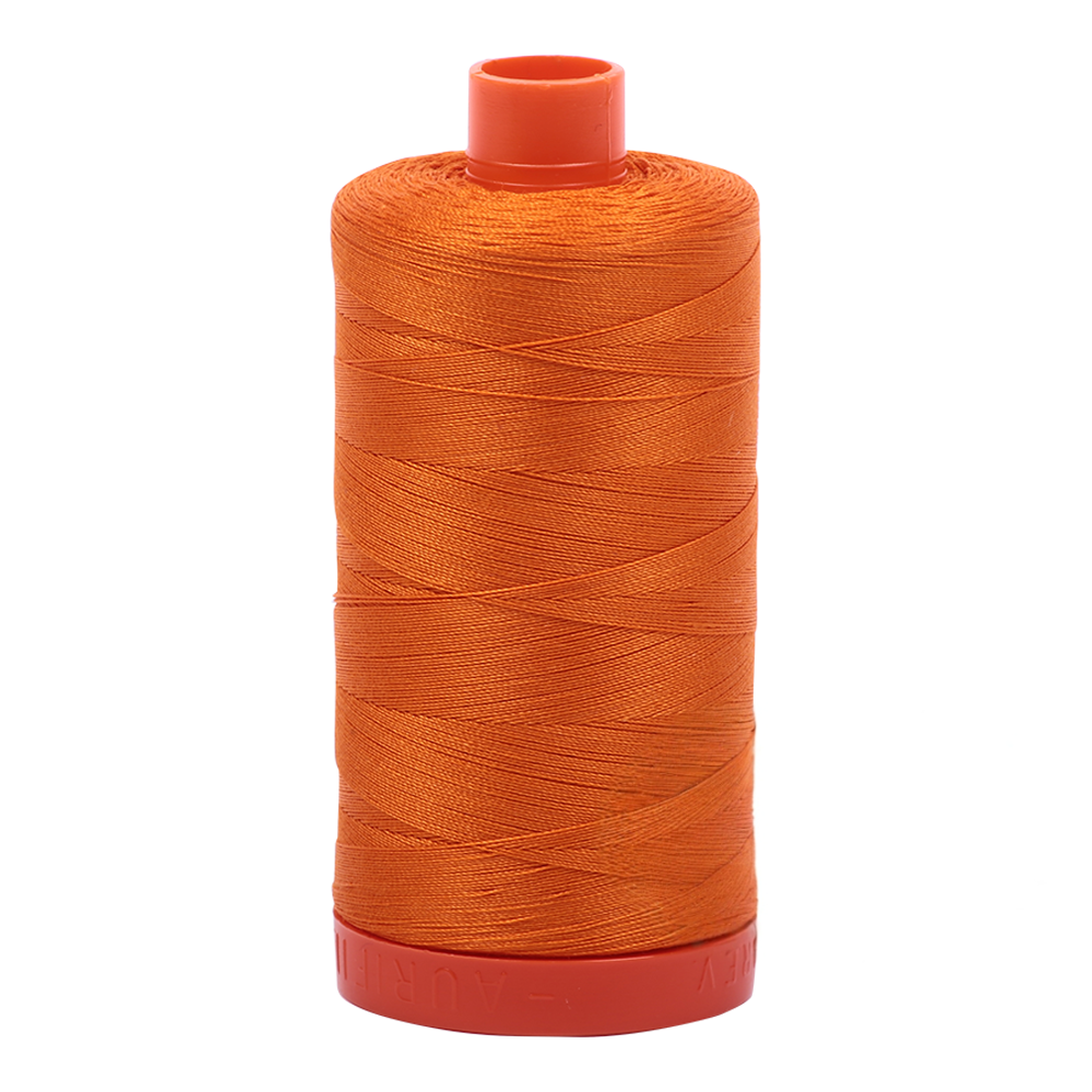 Aurifil embroidery thread spool in Brt Orange (1133) - 50wt 1300m
