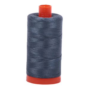 Aurifil embroidery thread spool in Medium Grey (1158) - 50wt 1300m