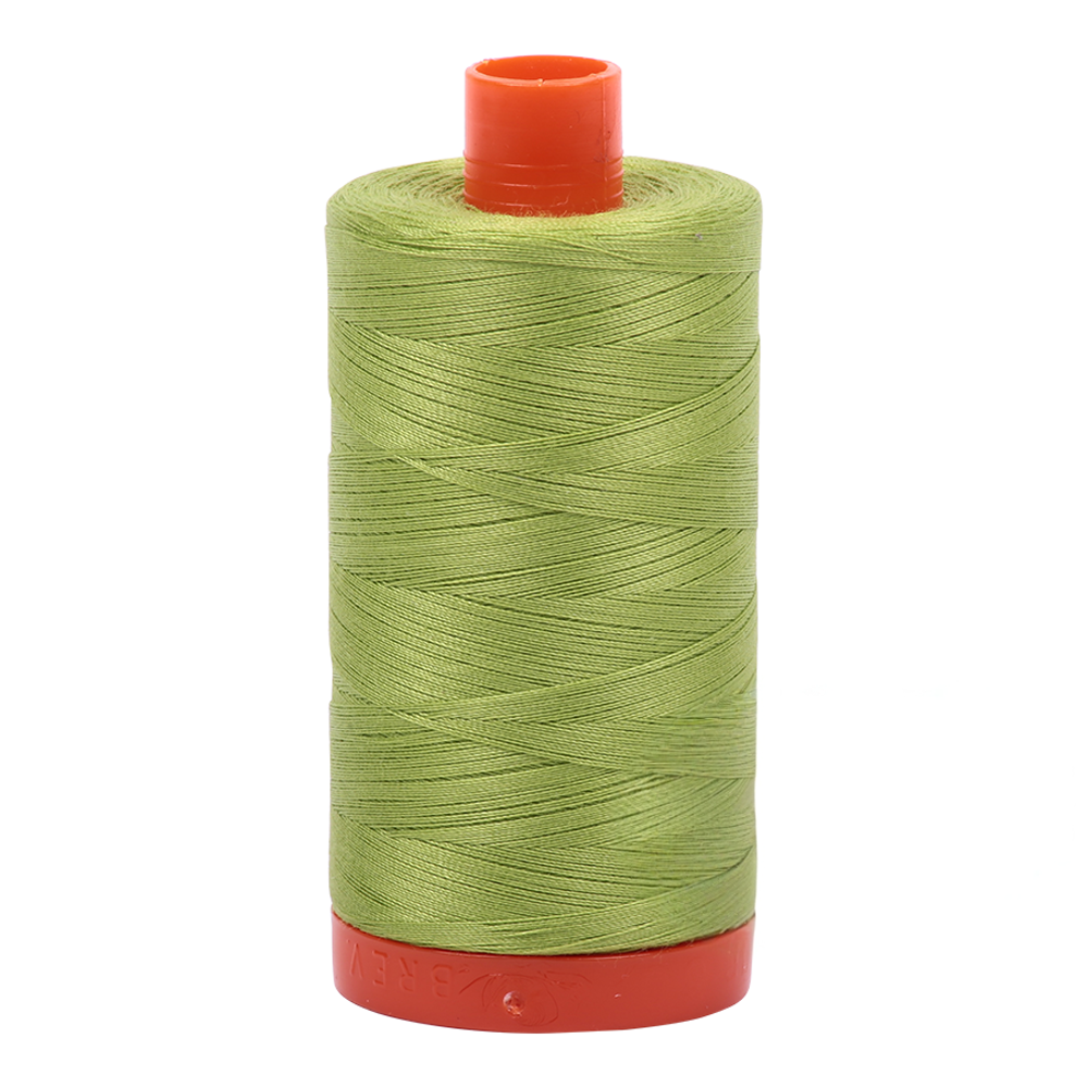 Aurifil embroidery thread spool in Spring Green (1231) - 50wt 1300m