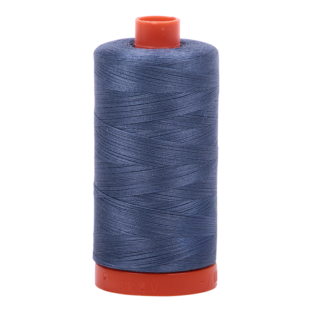 Aurifil embroidery thread spool in Dark Grey Blue (1248) - 50wt 1300m