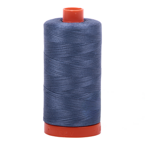 Aurifil embroidery thread spool in Dark Grey Blue (1248) - 50wt 1300m
