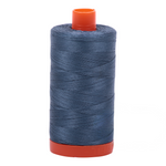 Aurifil 50wt thread, 1300m spool, Med Blue Grey shade 1310