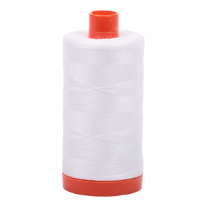 Aurifil Thread 50wt 1300m Natural White 2021