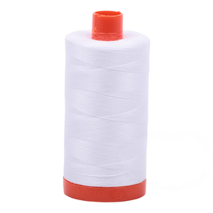 Aurifil Thread 50wt 1300m White 2024