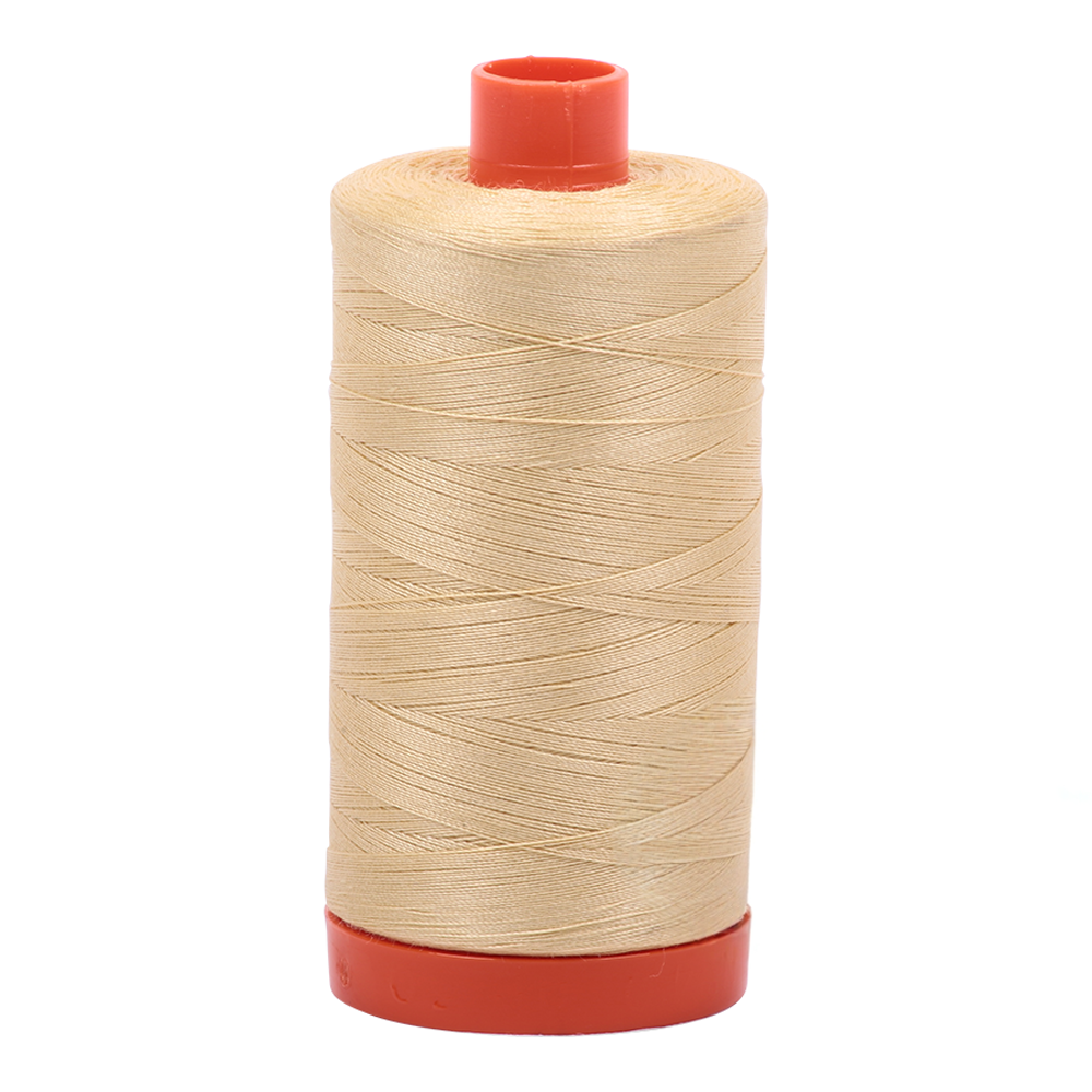 Aurifil embroidery thread spool in Wheat (2125) - 50wt 1300m