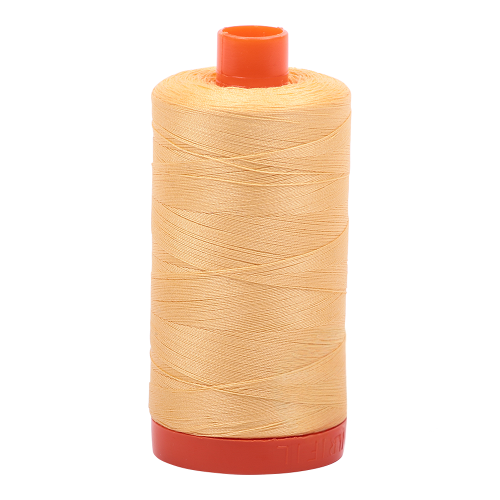 Aurifil embroidery thread spool in Med Butter (2130) - 50wt 1300m