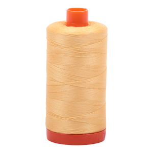 Aurifil embroidery thread spool in Med Butter (2130) - 50wt 1300m