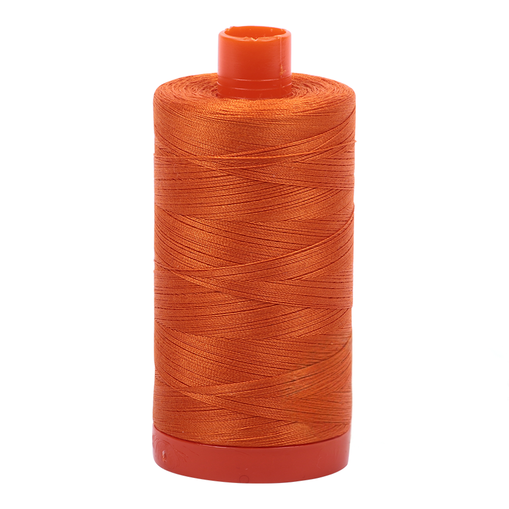 Aurifil embroidery thread spool in Pumpkin (2150) - 50wt 1300m