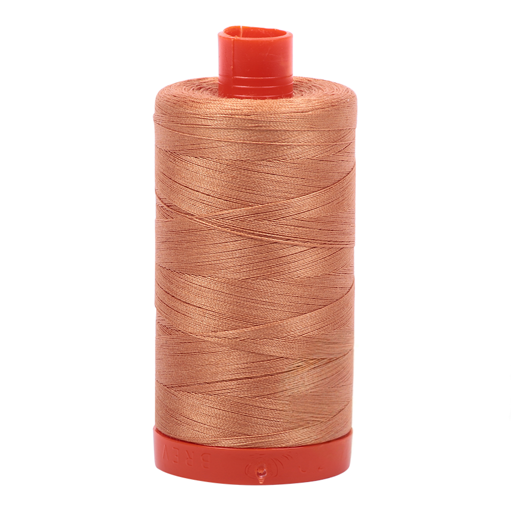Aurifil embroidery thread spool in Caramel (2210) - 50wt 1300m