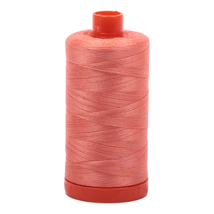 Aurifil embroidery thread spool in Lt Salmon (2220) - 50wt 1300m
