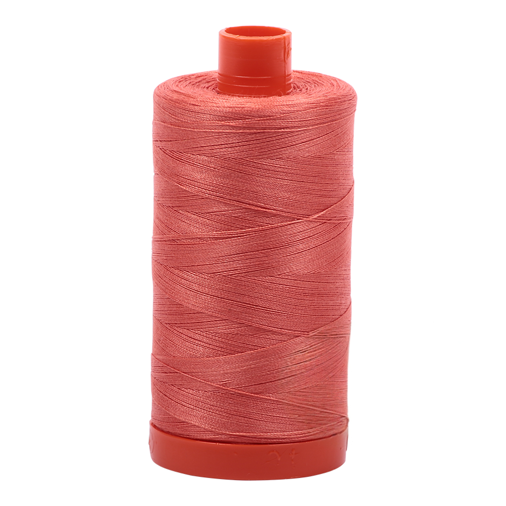 Aurifil embroidery thread spool in Salmon (2225) - 50wt 1300m