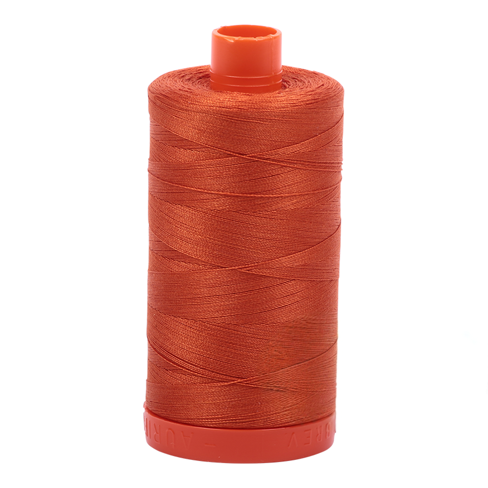Aurifil embroidery thread spool in Rusty Orange (2240) - 50wt 1300m